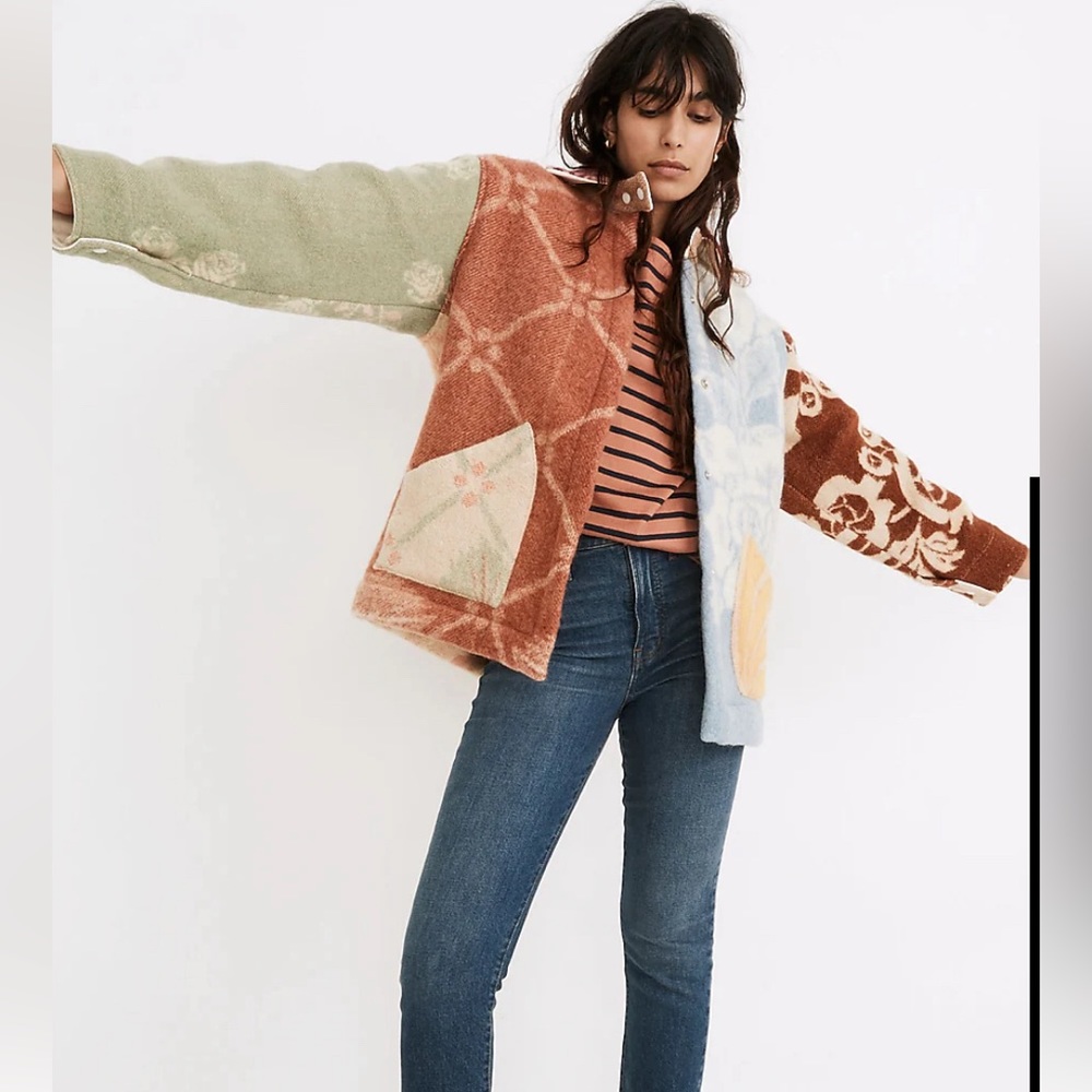 CARLEEN ARDMORE MIXED UPCYCLED BLANKET
JACKET ONE OF A KIND ANTHROPOLOGIE
